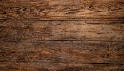 Wall Mural - Dark brown grungy natural wood texture background