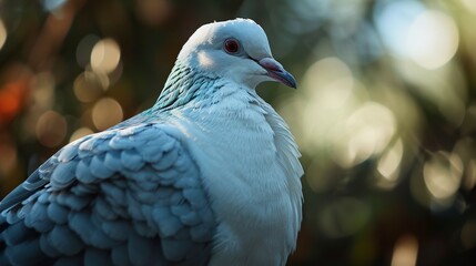 Wall Mural - pigeon on a branch