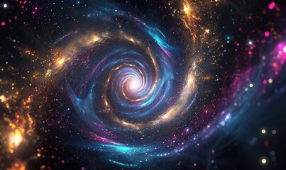 a particle spiral vortex background