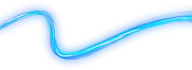 transparent blue glowing wavy future line element