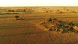 River, Cuatir, savannah, trees, water, evening sun, bird's eye view, aerial view, drone, Cuatir Conservation project, Angola, Africa