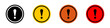 © Kavindu - exclamation marks caution warning signs vector design