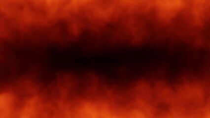 Wall Mural - artistic dark orange red fire smoke in loop slow motion.
