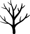 tree icon silhouette branch