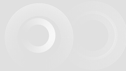 Wall Mural - White abstract background with glowing geometric lines dot. Modern shiny white lines pattern. Futuristic technology concept 