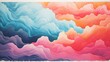 graphic background with clouds