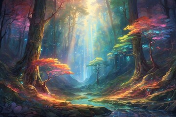 Naklejka na meble A mesmerizingly vibrant holographic display captures attention with its glamorous shimmer.