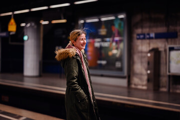 Wall Mural - Awaiting the Train's Arrival