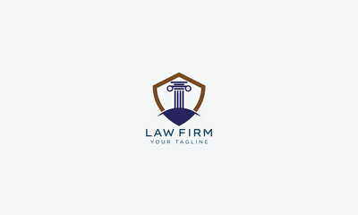 Wall Mural - Attorney and lawyers logo design vector template