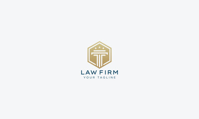 Wall Mural - Attorney and lawyers logo design vector template