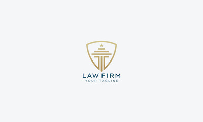 Wall Mural - Attorney and lawyers logo design vector template