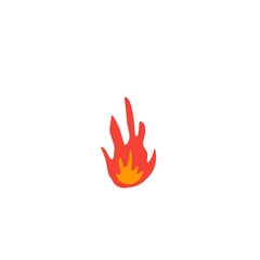 Sticker - fire illustration