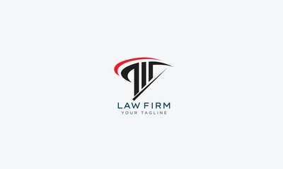 Wall Mural - Attorney and lawyers logo design vector template