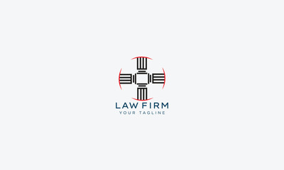 Wall Mural - Attorney and lawyers logo design vector template