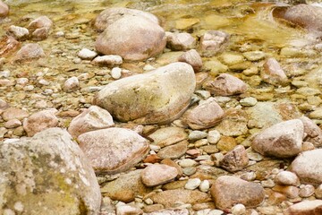 stones and water