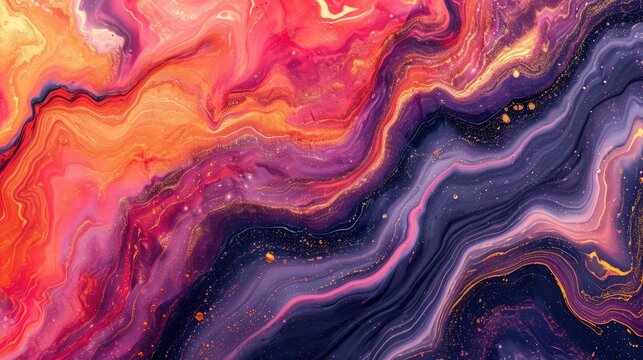 Oil painted background exhibiting natural luxury in abstract fluid art and liquid painting, Ai Generated