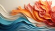 © Helios4Eos - Modern, Soft Pop wave textures on white background. Abstract Waves of Color, Flowing Curves and Bold Hues.