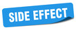 © B-design - side effect sticker. side effect label
