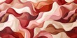 Abstract Pattern Pink Rose Form Background - Unprimed Canvas in Cubist Shapes contrasting Shadows in Nature inspired Light Brown and Crimson Colors created with Generative AI Technology
