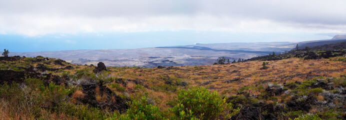 Sticker - Kilauea Volcano Crater Chain Route, Big Island, Hawaii, United States