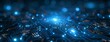 © yj - futuristic background of electronic circuits and technology, in the style of light black and indigo, innovative page design, dotted, luminous shadows, dark navy and cyan. generative AI