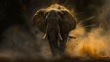 Fototapeta  - Aggressive Elephant