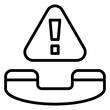 Emergency Sign Icon Style