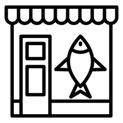 Fish Shop Icon Style