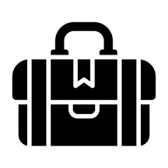 Canvas Print - briefcase vector icon