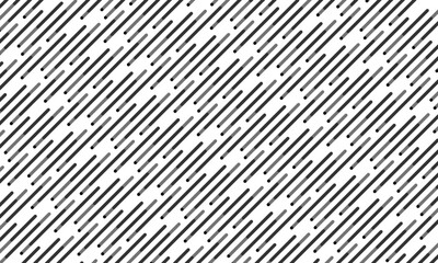 Canvas Print - Black Seamless Parallel Diagonal Lines Pattern Background. Vector illustration