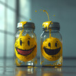 Smiley face in phil medicine for depression