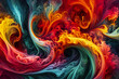 © CreativityMultiverse - Masterpiece of Swirling Colors on Turbulent Flow (PNG 6912x4608)