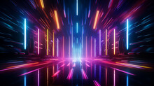 A Dynamic Lightsaber Wall Animation With Sleek Modern Abstract Backgrounds