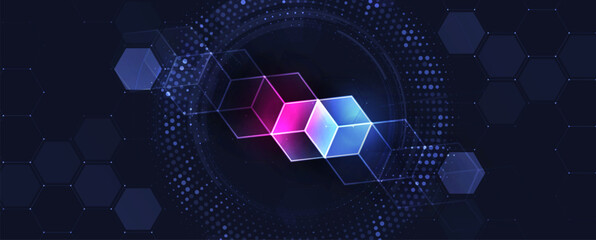 Abstract data background. Futuristic technology style. Elegant digital  background for business cyber presentations.