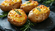 Delicious baked potatoes