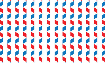 Wall Mural - abstract repeatable seamless red blue rhombus vertical pattern.