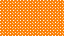Orange And White Polka Dots Background