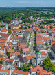 Die Stadt Günzburg an der Donau im Luftbild, Blick zum Marktplatz