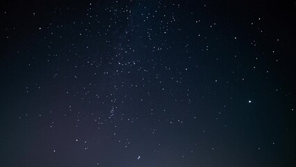 Poster - time lapse of the night starry sky