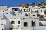 Fototapeta  - Grèce, tourisme sur l'île de Rhodes, ville de Lindos