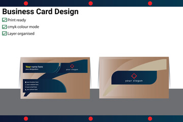 business card template design multi colour vector art