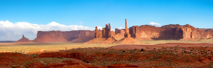 Wall Mural - a view in the monument valley. usa.