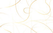 Golden scribble line art. Abstract geometric pattern. Vector illustration