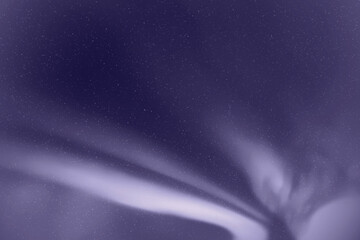 Sticker - northern lights, aurora borealis. monochrome blue space background