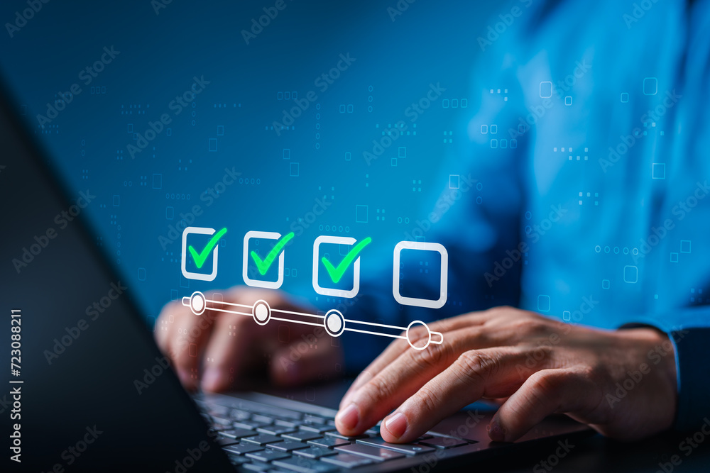 Checklist steps, process selection for QA quality assurance improvement ...
