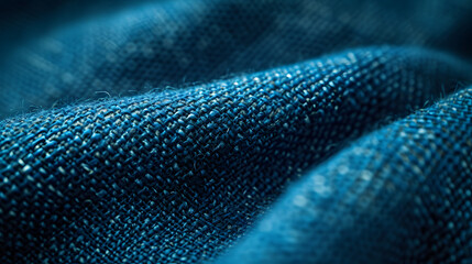 Poster - abstract background with texture of a blue fabric	