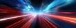 © Murda - Glowing light trails symbolize the rapid flow of data in a digital tunnel, showcasing the speed and efficiency of modern technology.