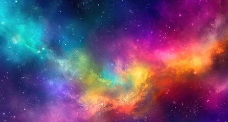 Wall Mural - attractive abstract background coloring shapes waves bright colors