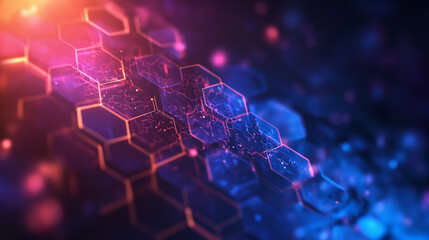 health care and medical pattern innovation concept science background design. abstract geometric hex