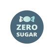 © Tsvetina - Zero sugar colorful label. Sticker for food and products vector.
